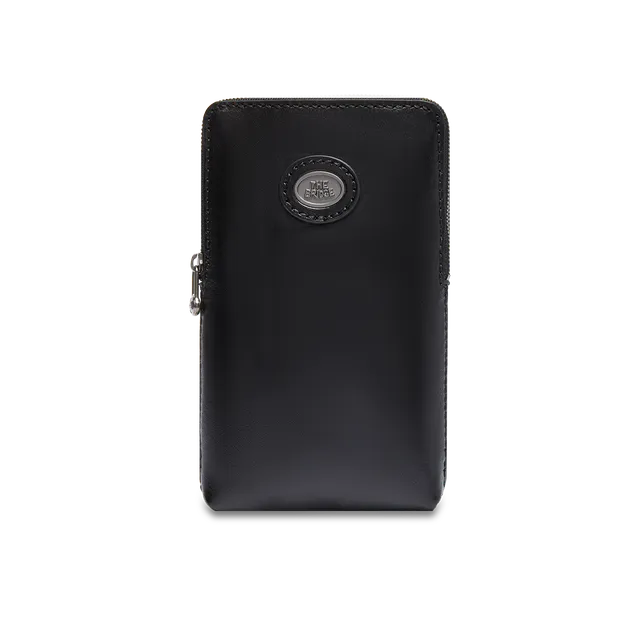 the-bridge-custodia-telefono-in-pelle-bovina-nero-rutenio-unisex image 1
