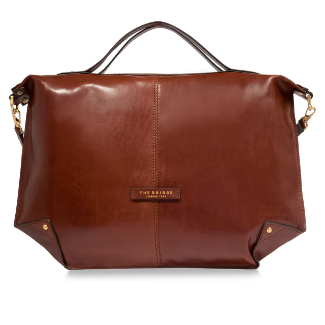 the-bridge-borsa-tracolla-in-pelle-taglia-l-con-chiusura-zip image 1