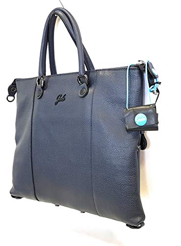 gabs-g3-plus-m-shopping-trasformabile-pelle-nera-blu-notte image 7