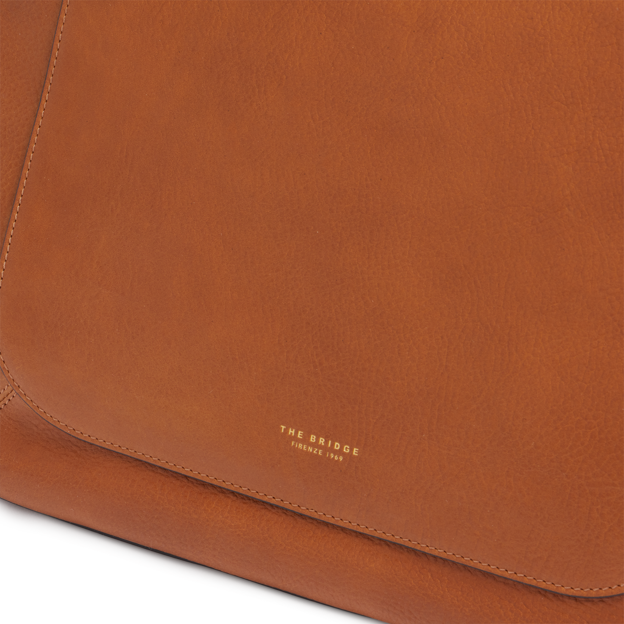 the-bridge-luce-soft-borsa-hobo-in-pelle-cognac-con-zip-frontale image 5