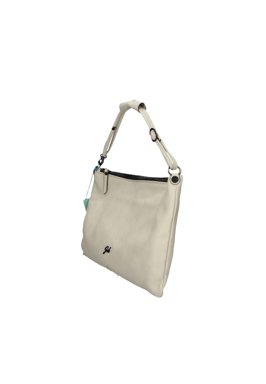gabs-beyonce-est-west-tg-l-borsa-tracolla-in-pelle-panna-43x28-cm image 2