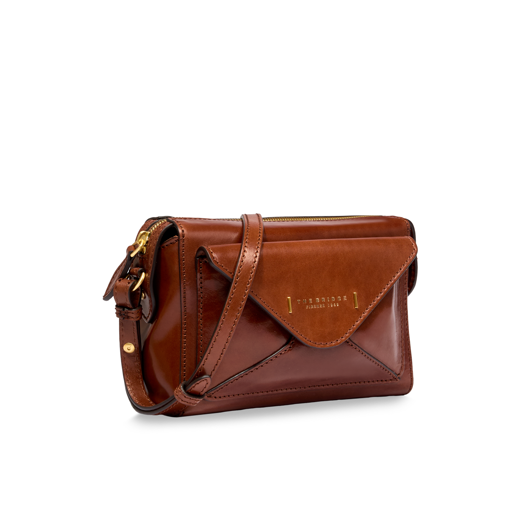 the-bridge-frida-borsa-tracolla-pelle-camera-case-marrone-oro image 3