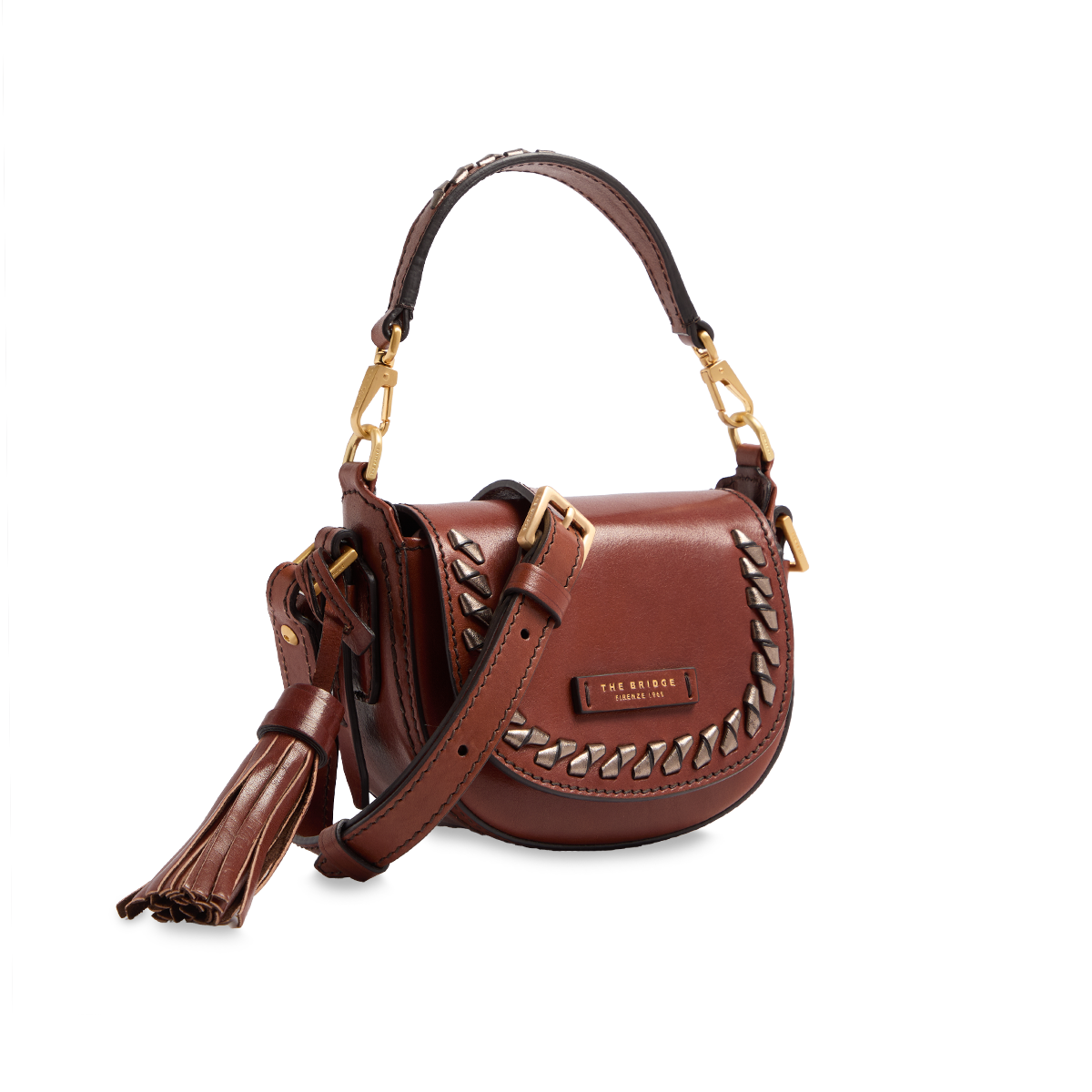 the-bridge-pearl-district-holiday-edition-borsa-a-tracolla-baby-in-cuoio-marrone image 2