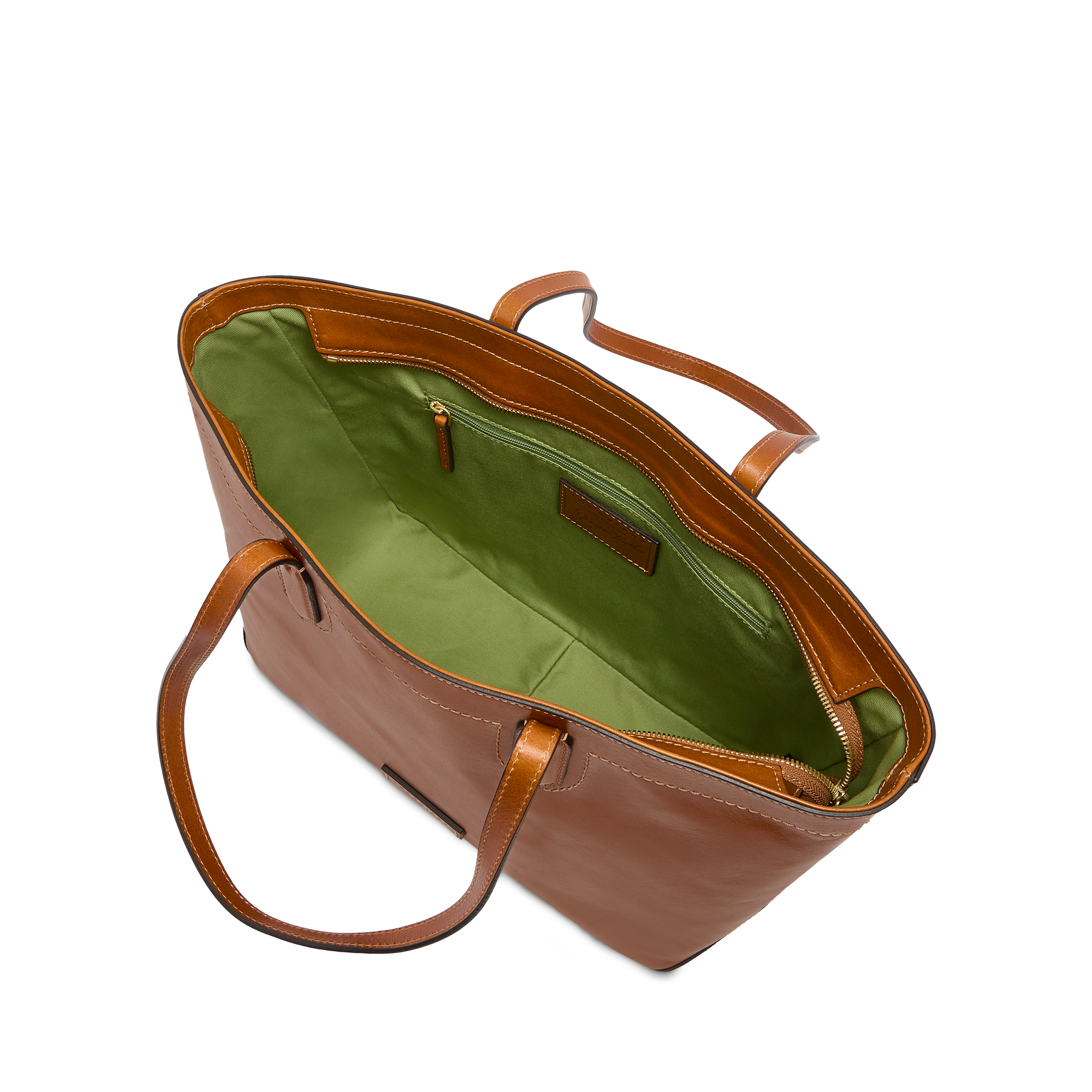the-bridge-larissa-borsa-shopper-donna-pelle-cognac-oro image 4