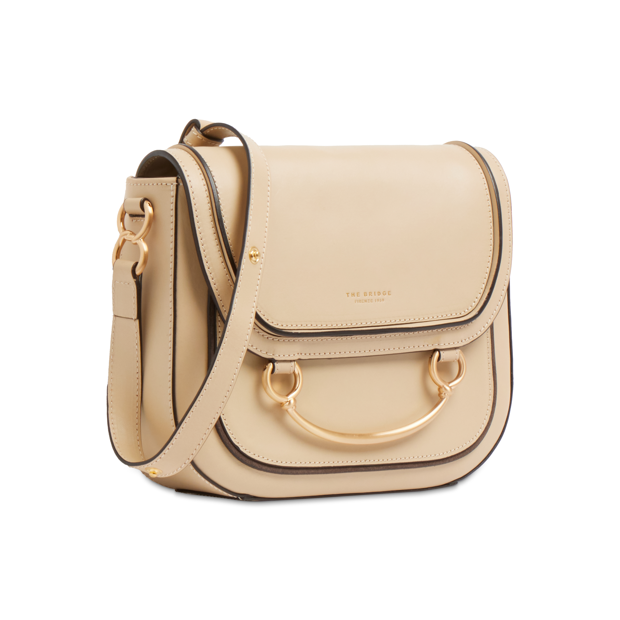 the-bridge-luce-borsa-donna-in-pelle-bovina-con-tracolla-butter-oro image 3