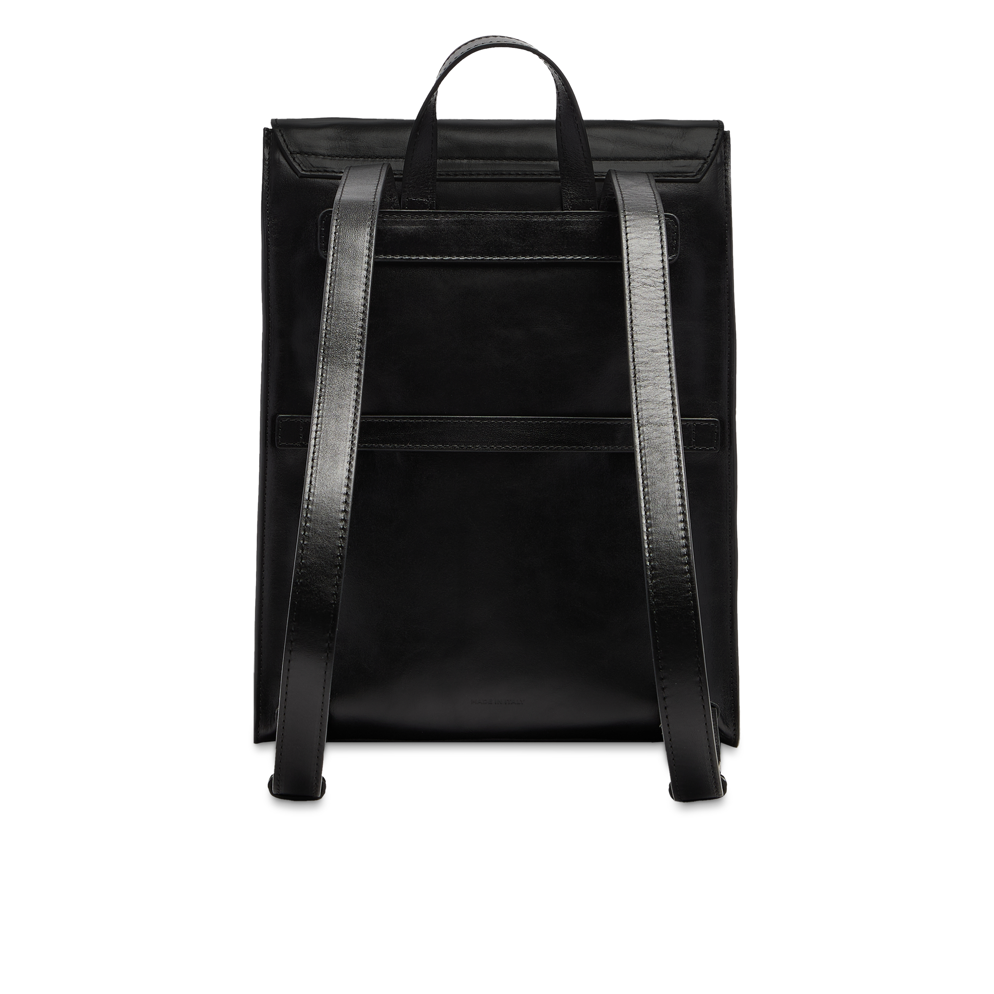 the-bridge-zaino-leila-ss26-in-pelle-bovina-da-donna-nero-oro image 3