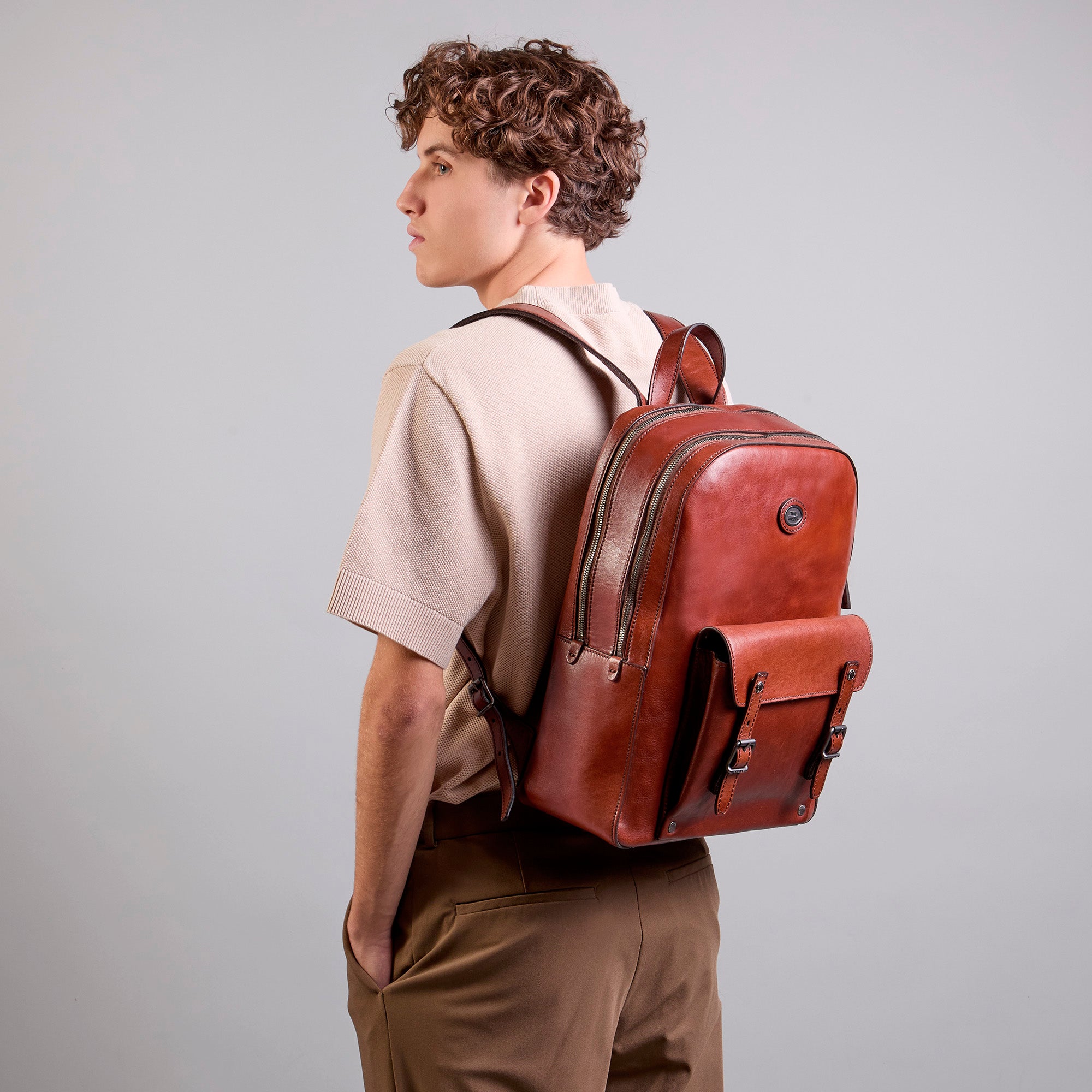 the-bridge-zaino-pelle-uomo-porta-pc-due-zip-galileo-marrone-rutenio-scuro image 6