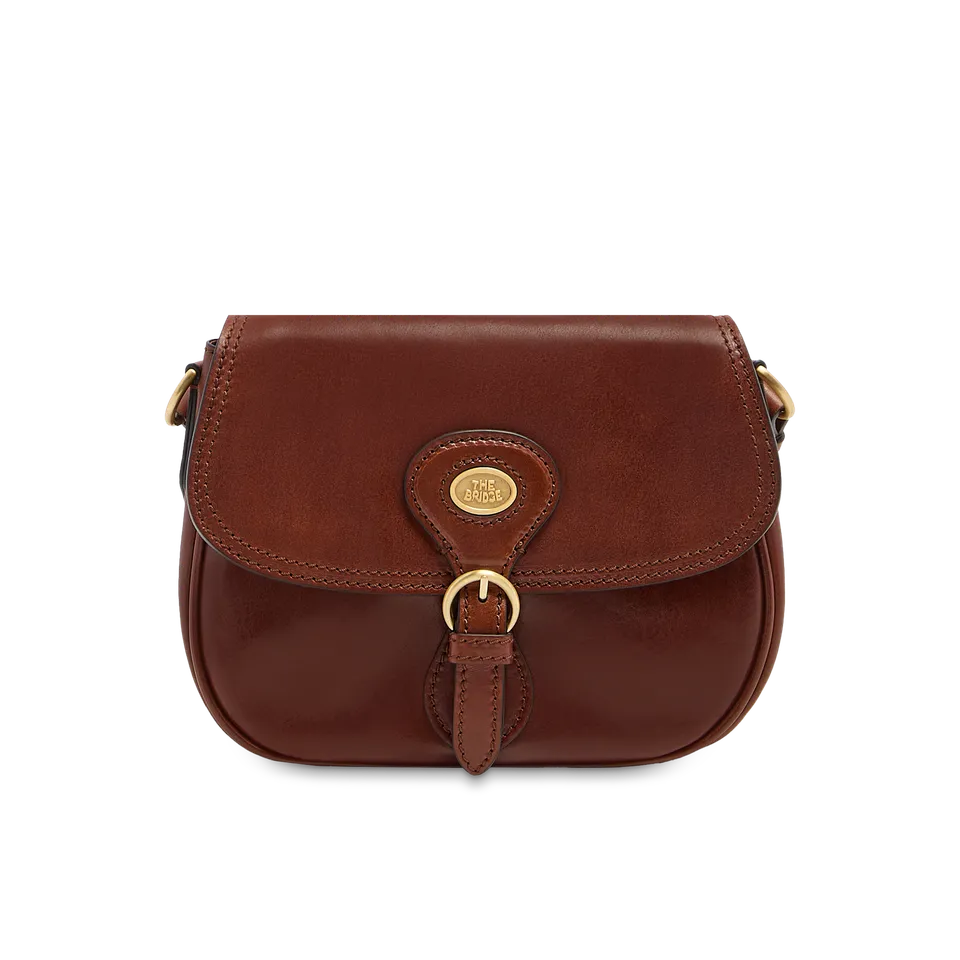 the-bridge-isadora-borsa-tracolla-in-pelle-donna-marrone-oro image 1