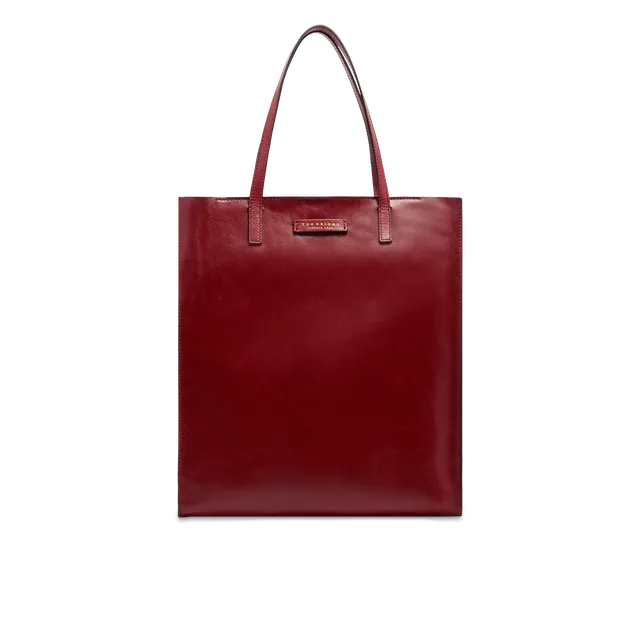 the-bridge-cuore-borsa-shopper-in-pelle-donna-mattone-con-oro image 1