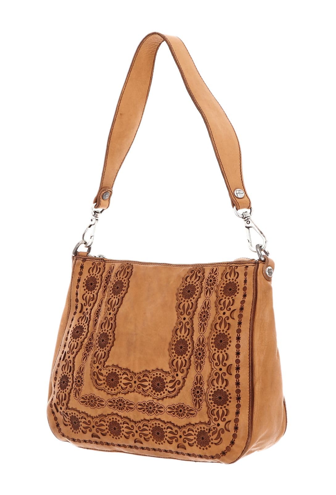 campomaggi-agnese-borsa-a-tracolla-pochette-in-pelle-cammello-marrone-chiaro image 3