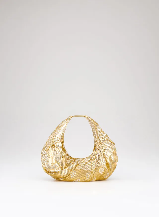benedetta-bruzziches-yennefer-borsa-clutch-donna-gold-bandana image 1