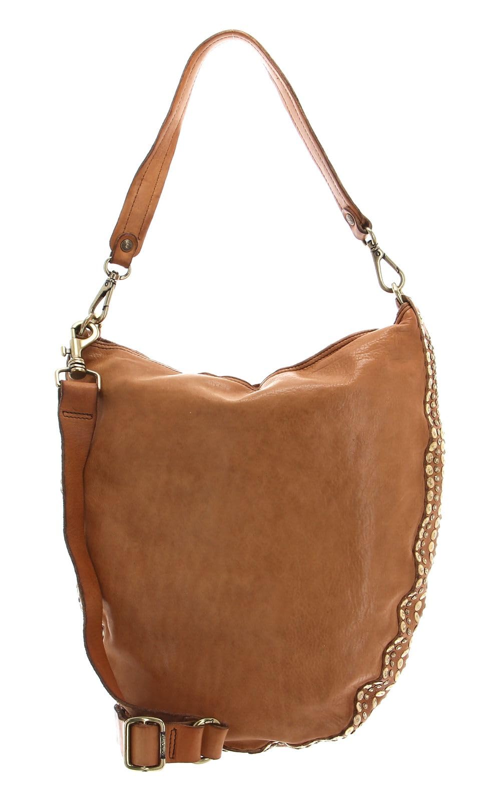 campomaggi-borsa-hobo-in-pelle-cammello-marrone-chiaro-36-cm image 1
