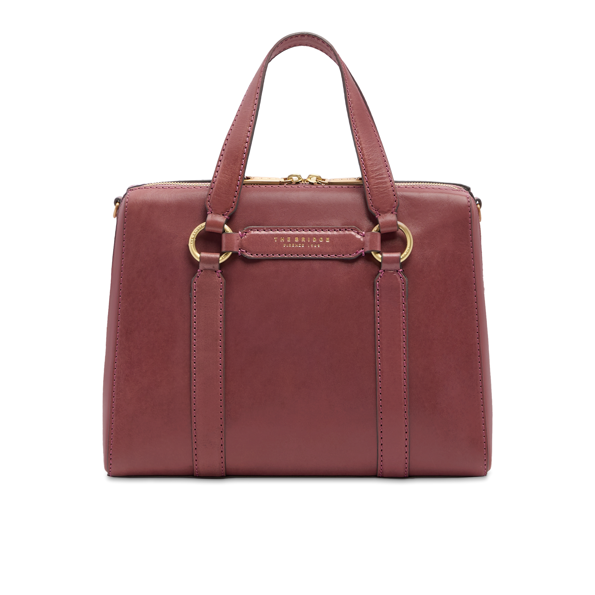 the-bridge-laura-borsa-grande-a-mano-in-pelle-orchidea-con-tracolla image 1