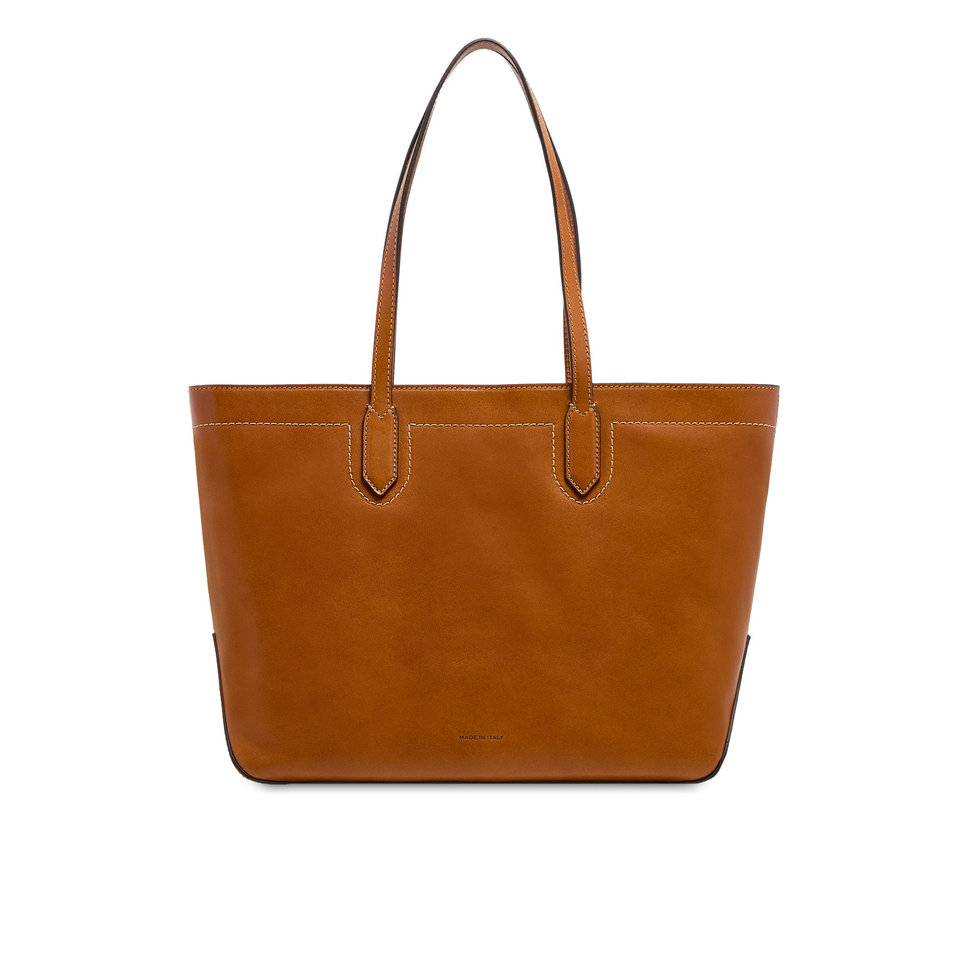 the-bridge-larissa-borsa-shopper-donna-pelle-cognac-oro image 3