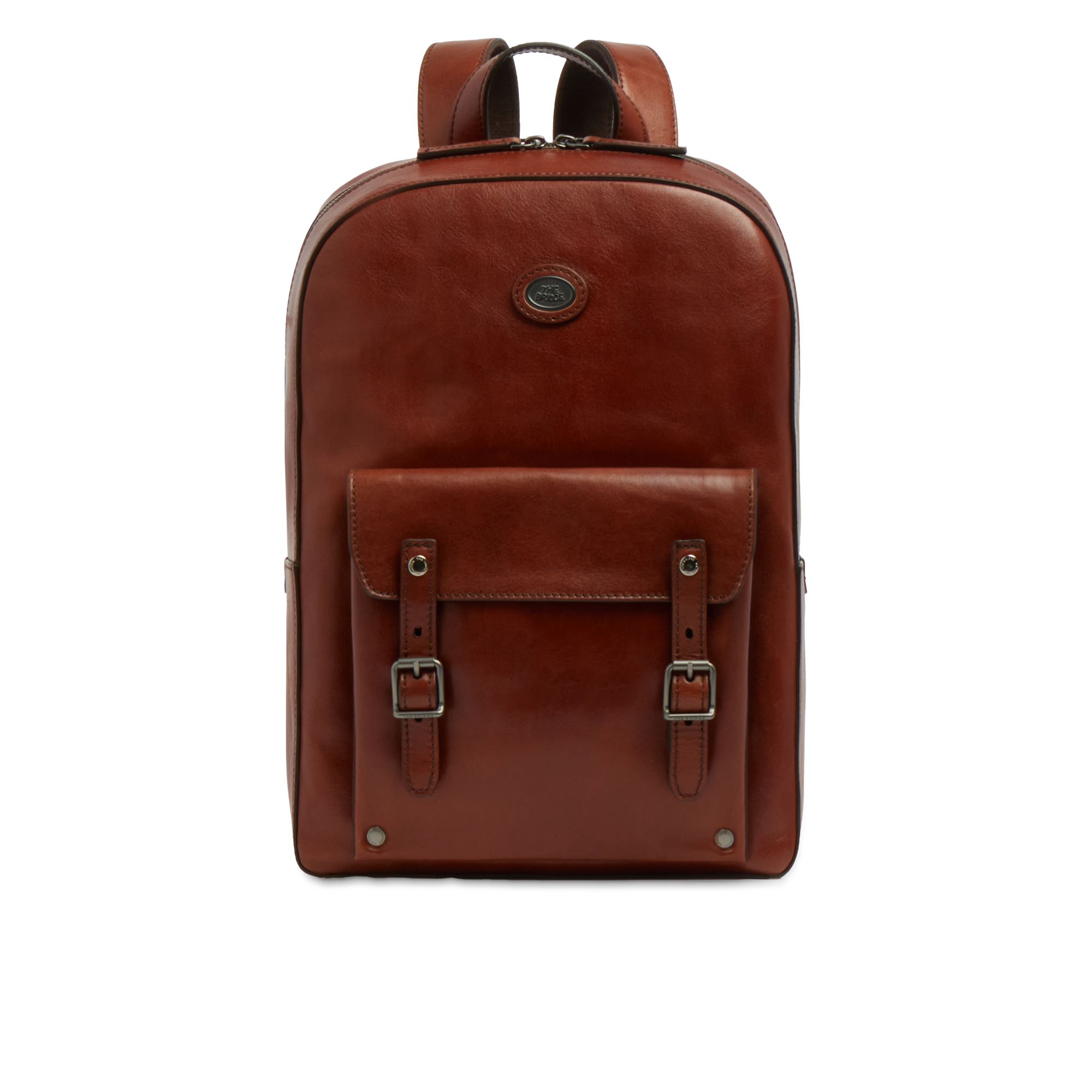 the-bridge-galileo-zaino-uomo-in-pelle-porta-pc-con-una-zip-marrone-rutenio image 1