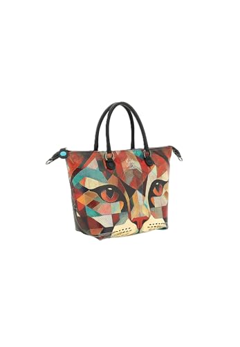 gabs-g3-plus-m-trip-borsa-a-mano-donna-in-pelle-gatto-geometrico-rosso-convertib image 5