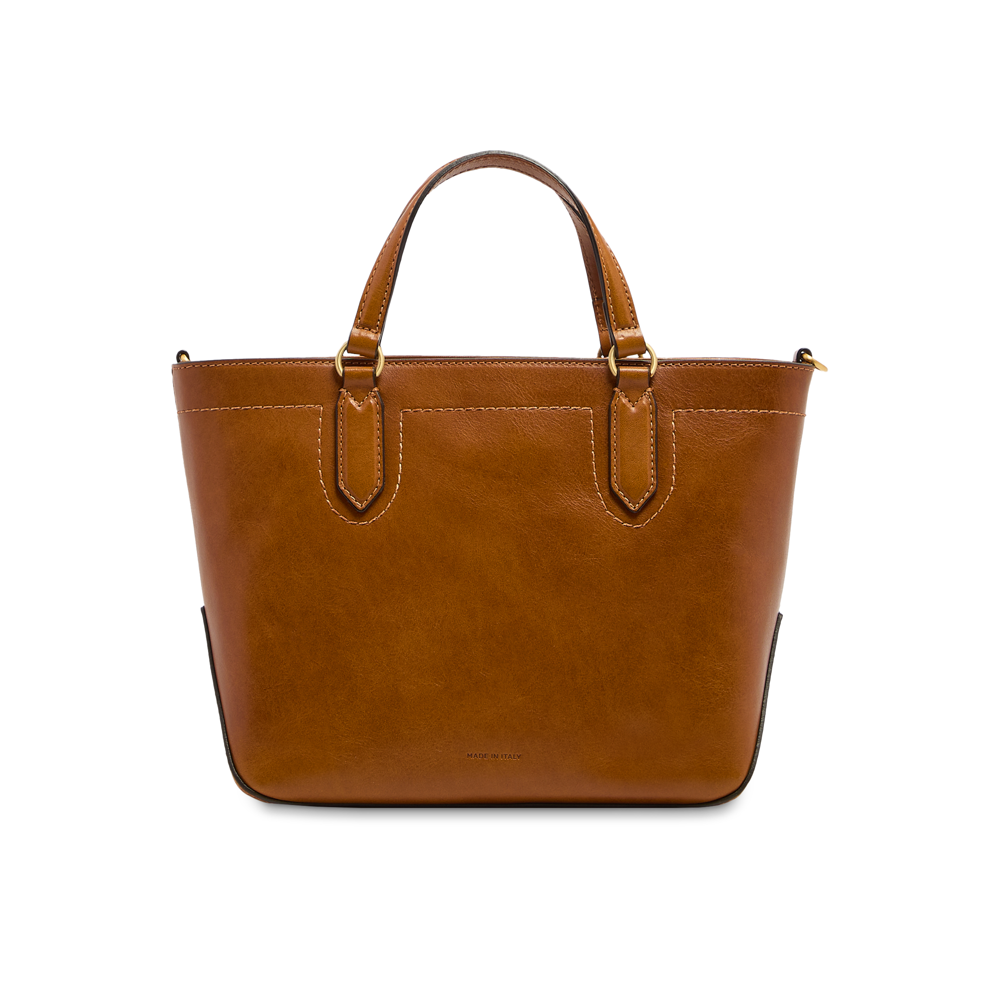 the-bridge-larissa-borsa-a-mano-in-pelle-cognac-oro-con-tracolla-removibile image 3