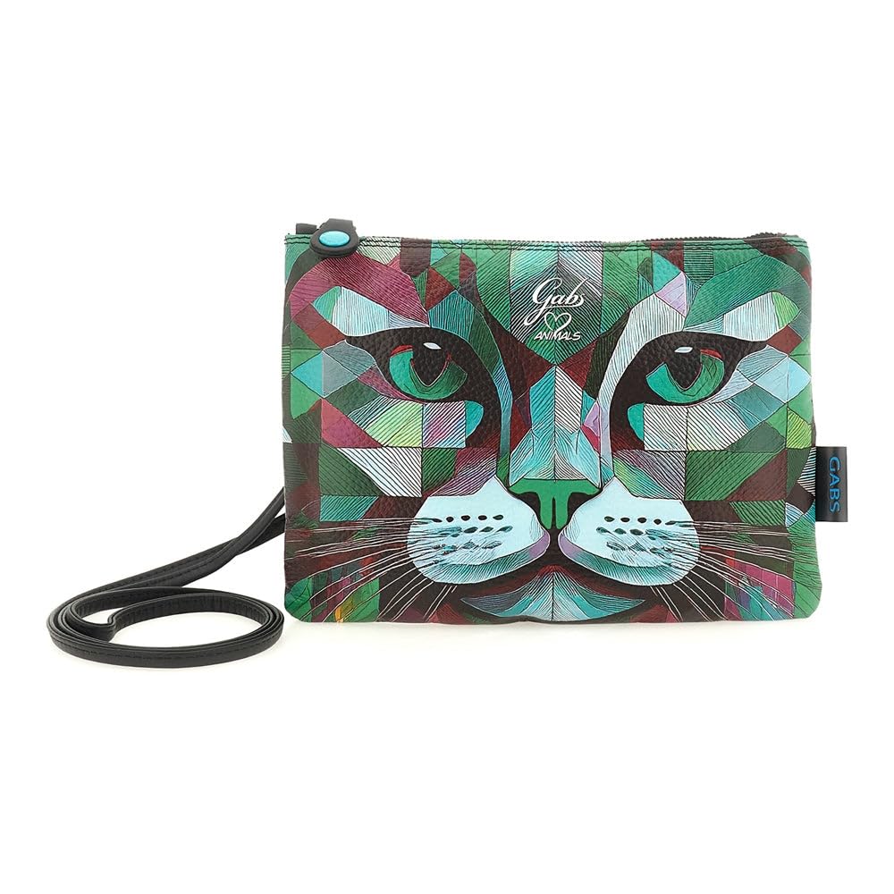 gabs-beyonce-m-pochette-tracolla-in-pelle-gatto-verde image 1