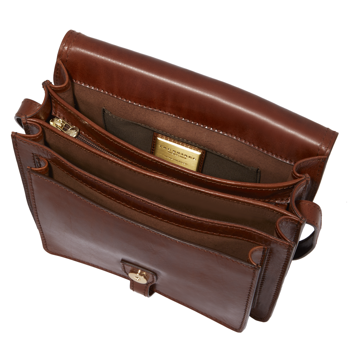 the-bridge-story-borsa-in-pelle-a-tracolla-a-scomparti-marrone-oro image 4