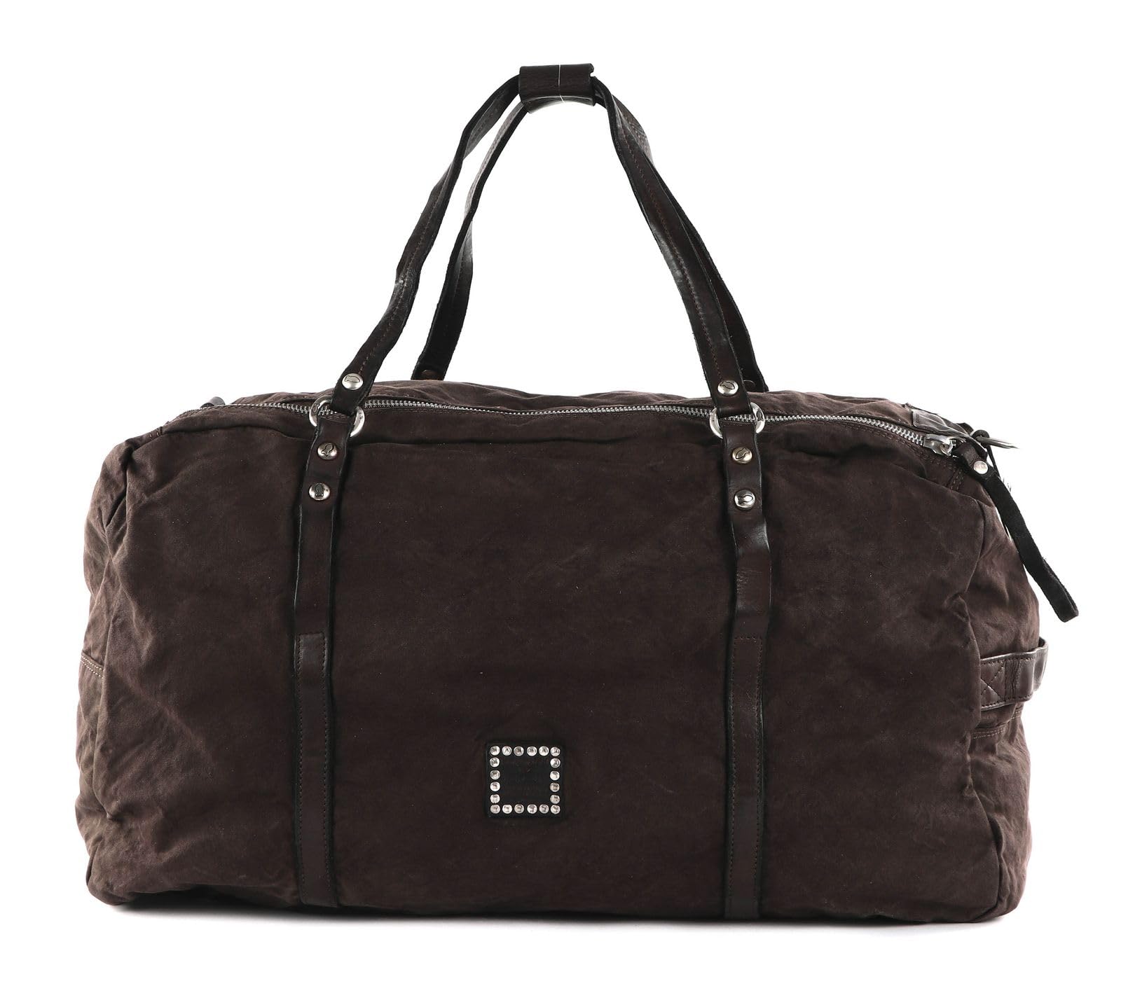 campomaggi-saturno-weekend-bag-canvas-e-pelle-militare-moro-siena image 4