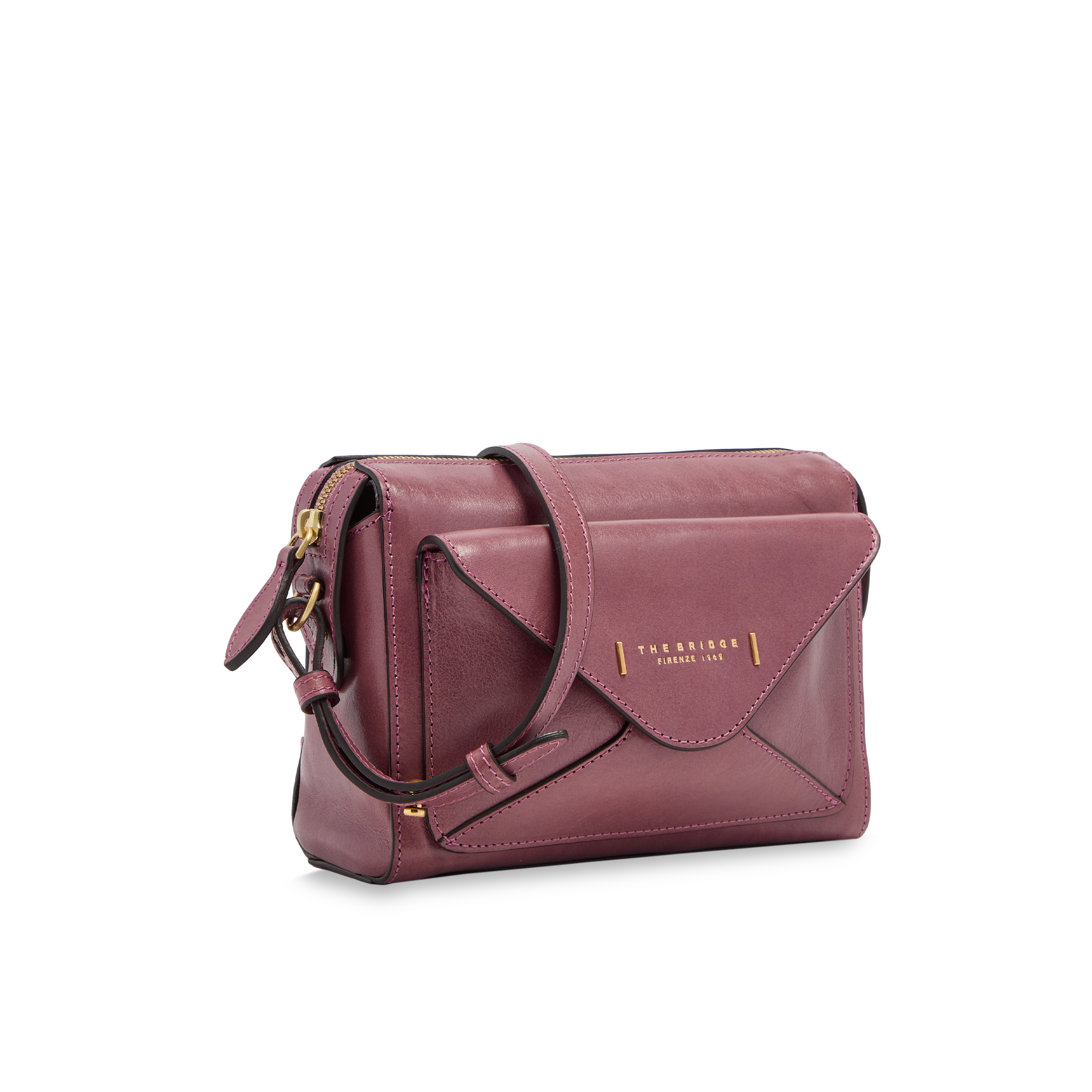 the-bridge-frida-borsa-tracolla-camera-case-in-pelle-orchidea-con-oro image 2