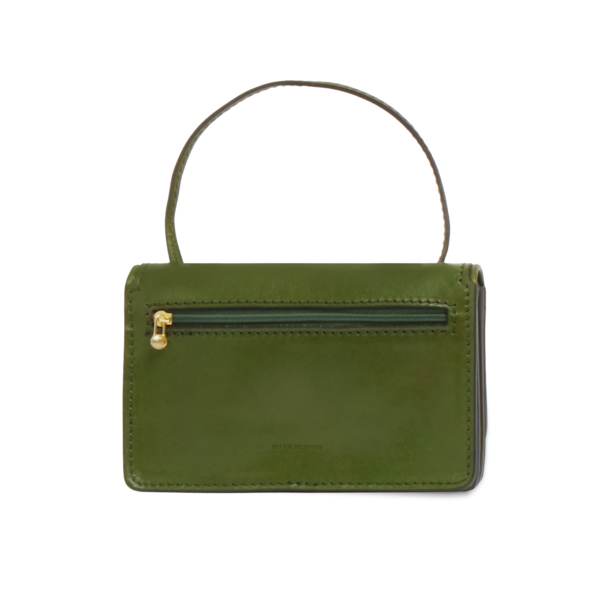 the-bridge-story-donna-borsa-tracolla-mini-in-pelle-verde-maggiorana-con-oro image 2
