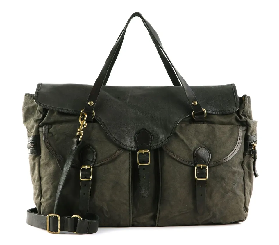 campomaggi-mercurio-weekender-verde-militare-grigio image 1
