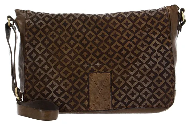 campomaggi-agnese-borsa-a-tracolla-crossbody-in-pelle-verde-militare-marrone image 1