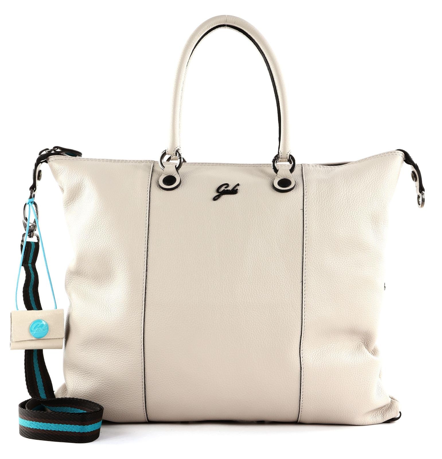 gabs-g3-plus-l-shopping-bag-a-spalla-in-pelle-stone image 1