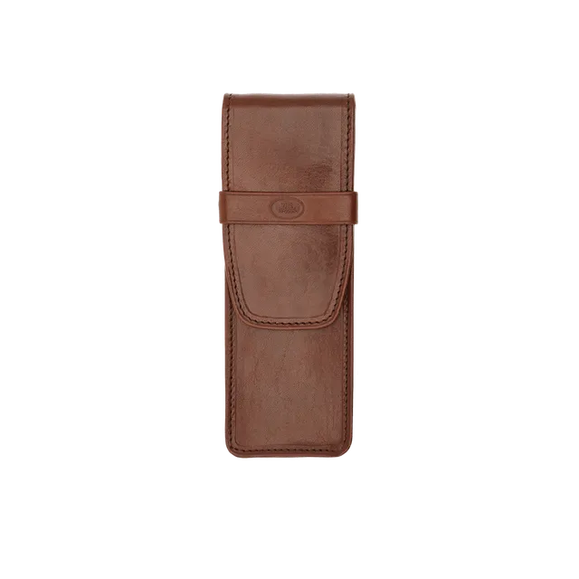 the-bridge-story-exclusive-portapenne-in-pelle-marrone-oro image 1