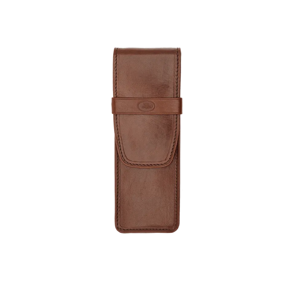 the-bridge-story-exclusive-portapenne-in-pelle-marrone-oro image 1