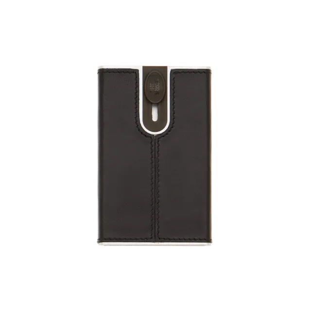 the-bridge-portacarte-a-scatto-in-pelle-nero-rutenio-con-protezione-rfid image 1