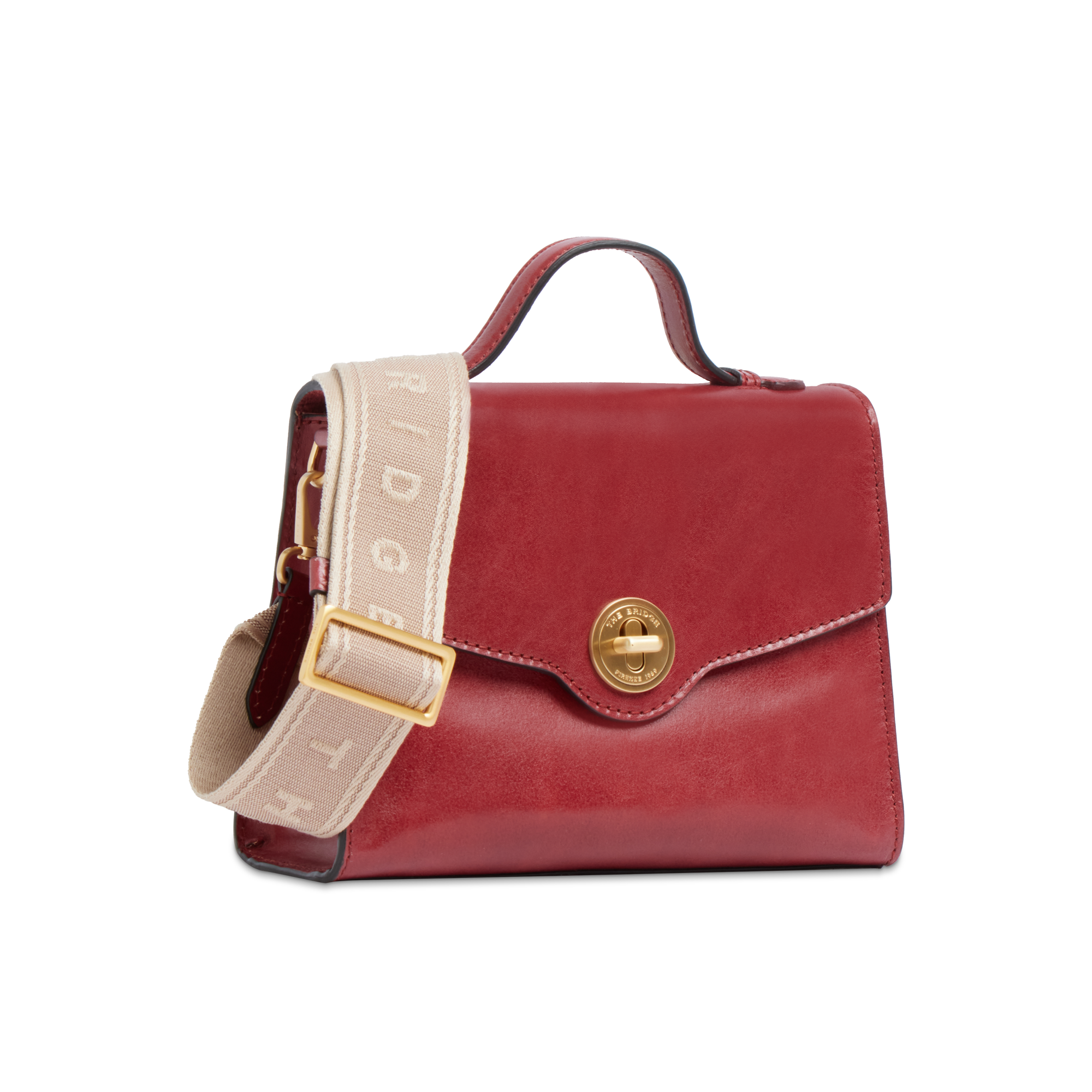 the-bridge-irene-borsa-donna-in-pelle-mattone-con-tracolla-removibile image 6