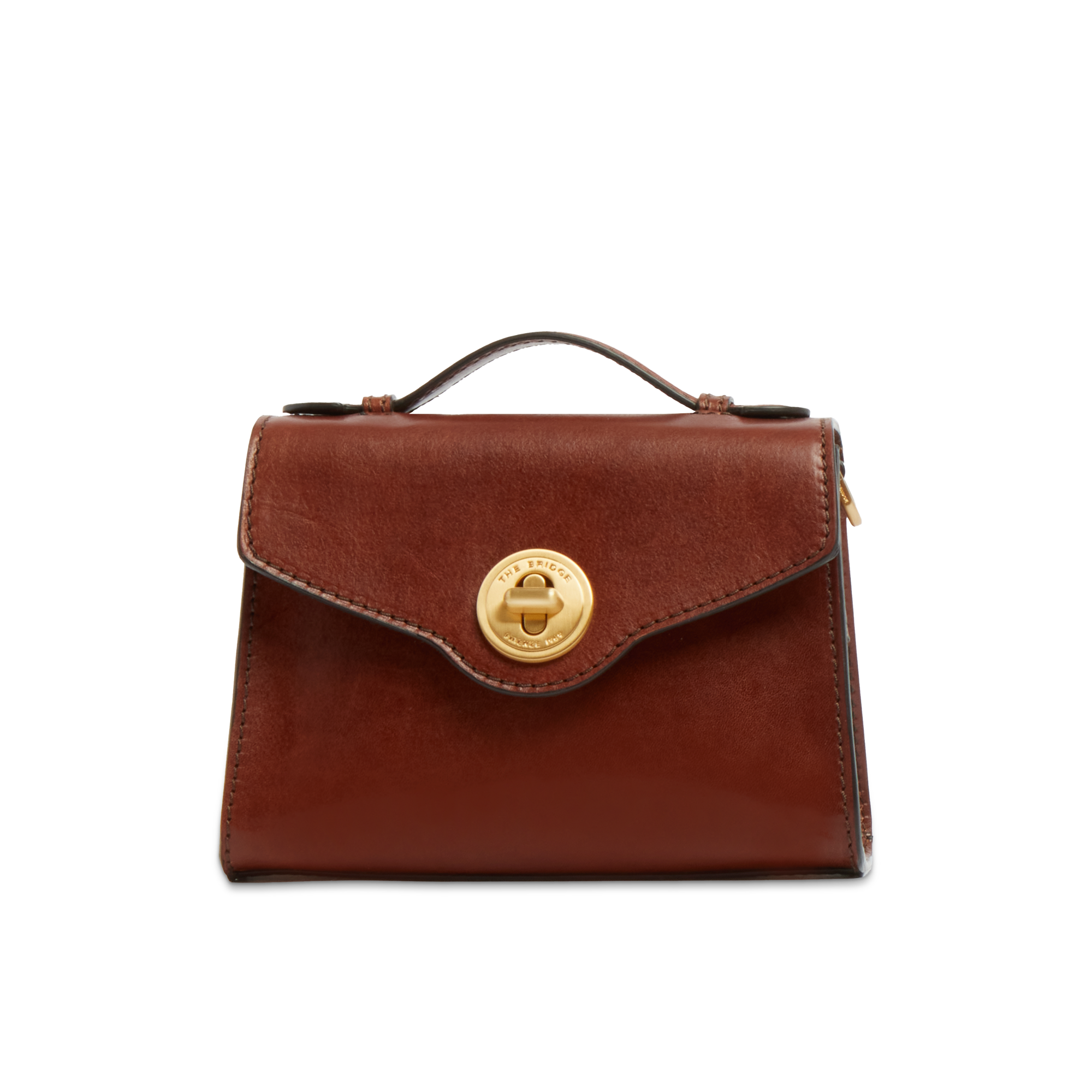 the-bridge-irene-borsa-in-pelle-donna-compatta-con-tracolla-removibile-marrone-o image 1