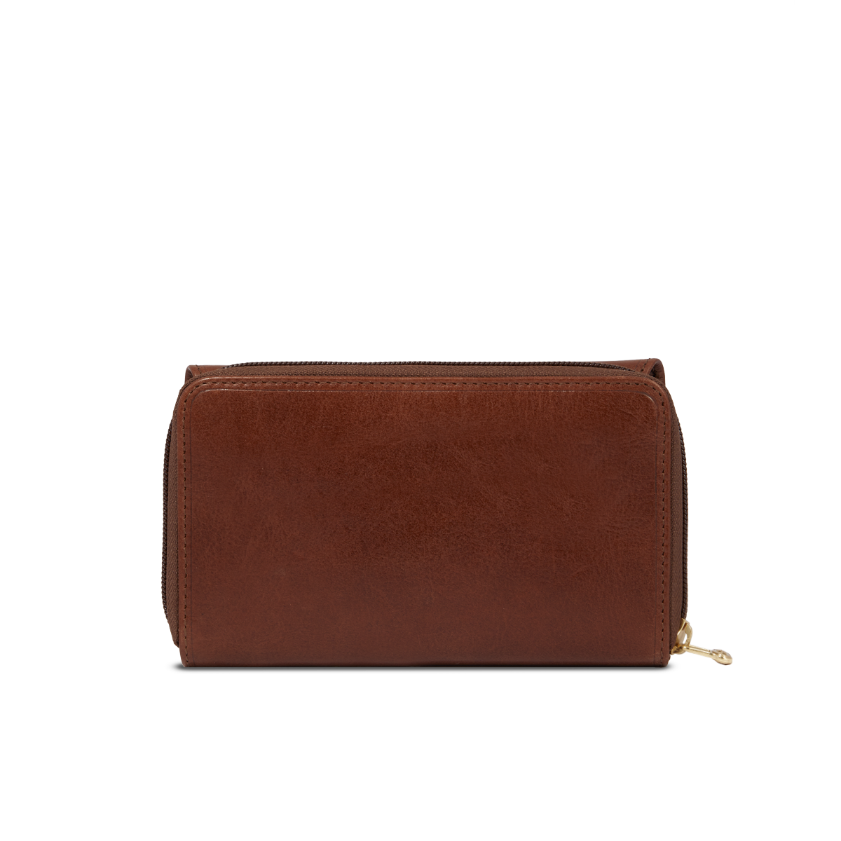 the-bridge-portafogli-donna-in-pelle-con-portamonete-marrone-oro-story-donna image 2