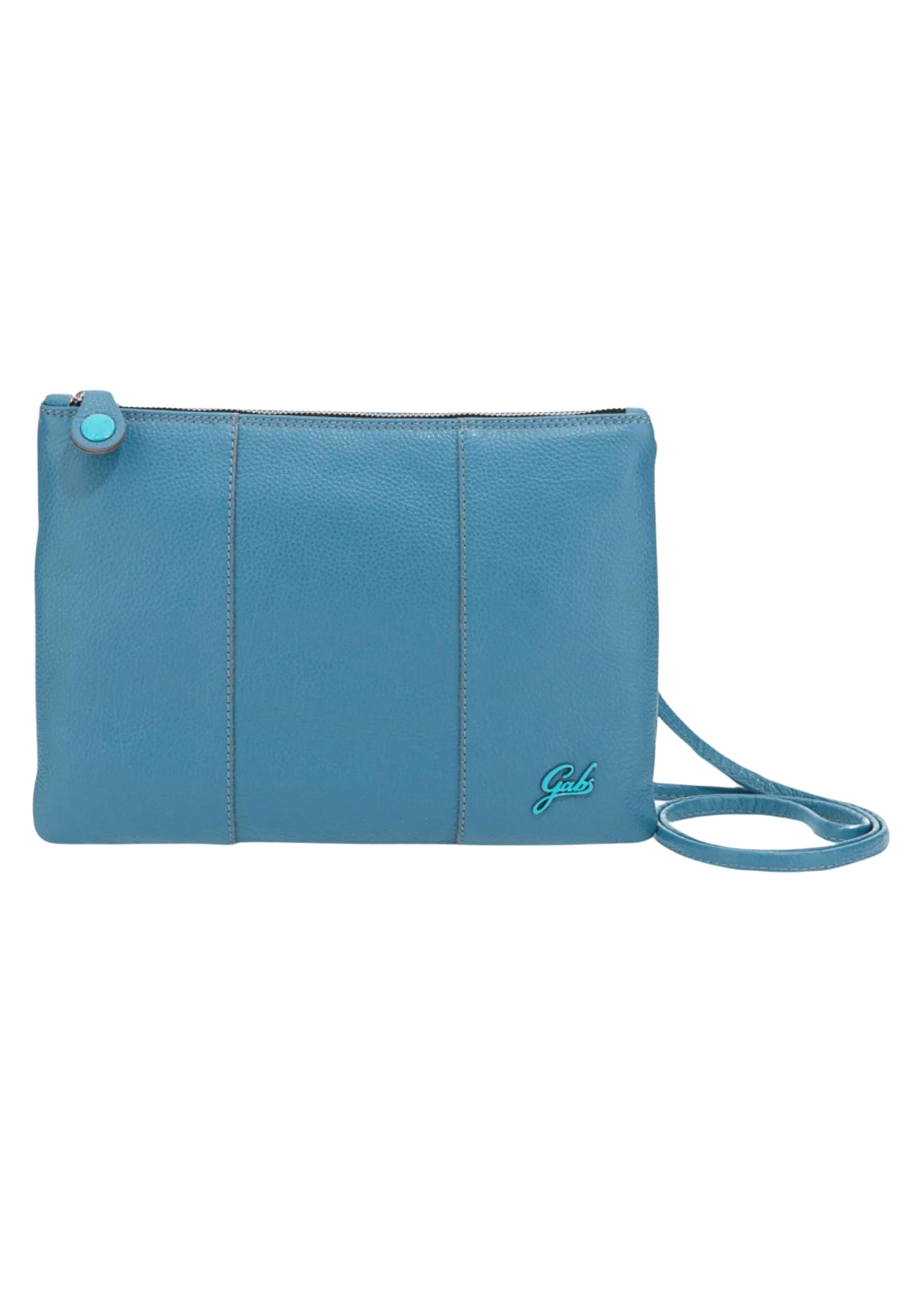 gabs-beyonc-logo-basic-taglia-m-pochette-in-pelle-blu-laguna image 4