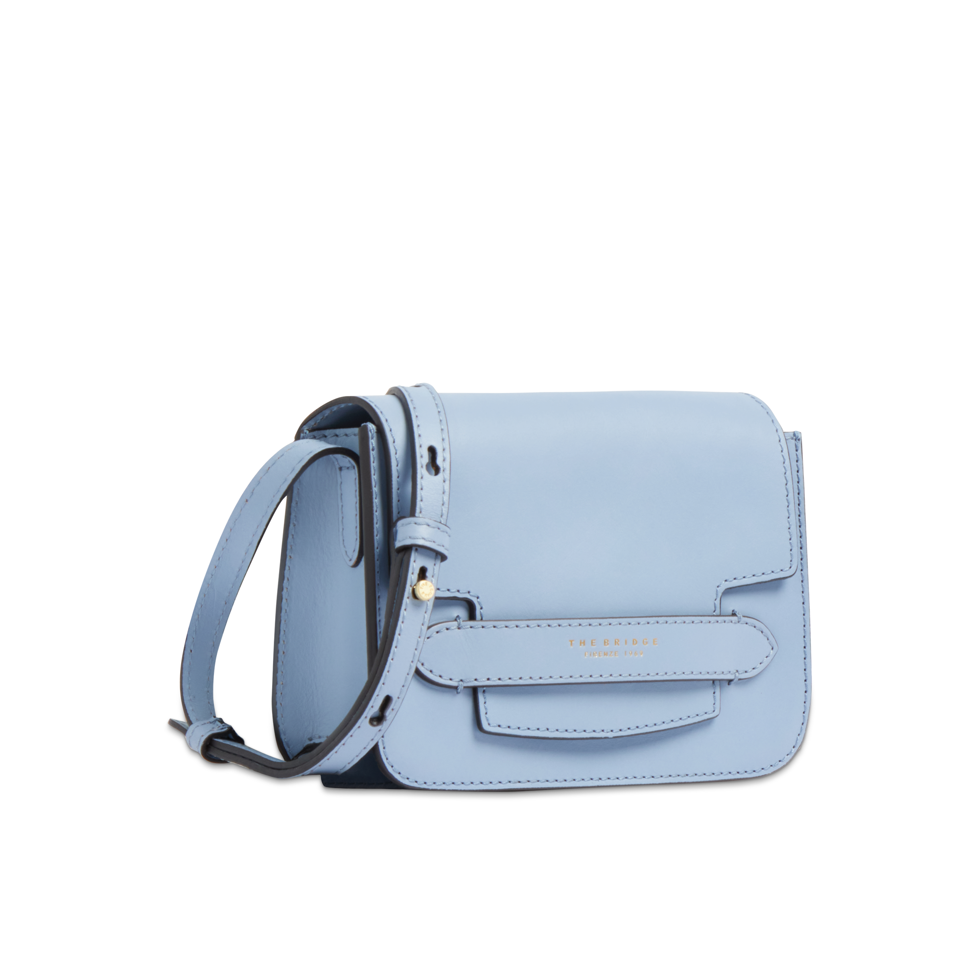 the-bridge-lucrezia-borsa-a-tracolla-in-pelle-donna-azzurro-acqua-oro image 2