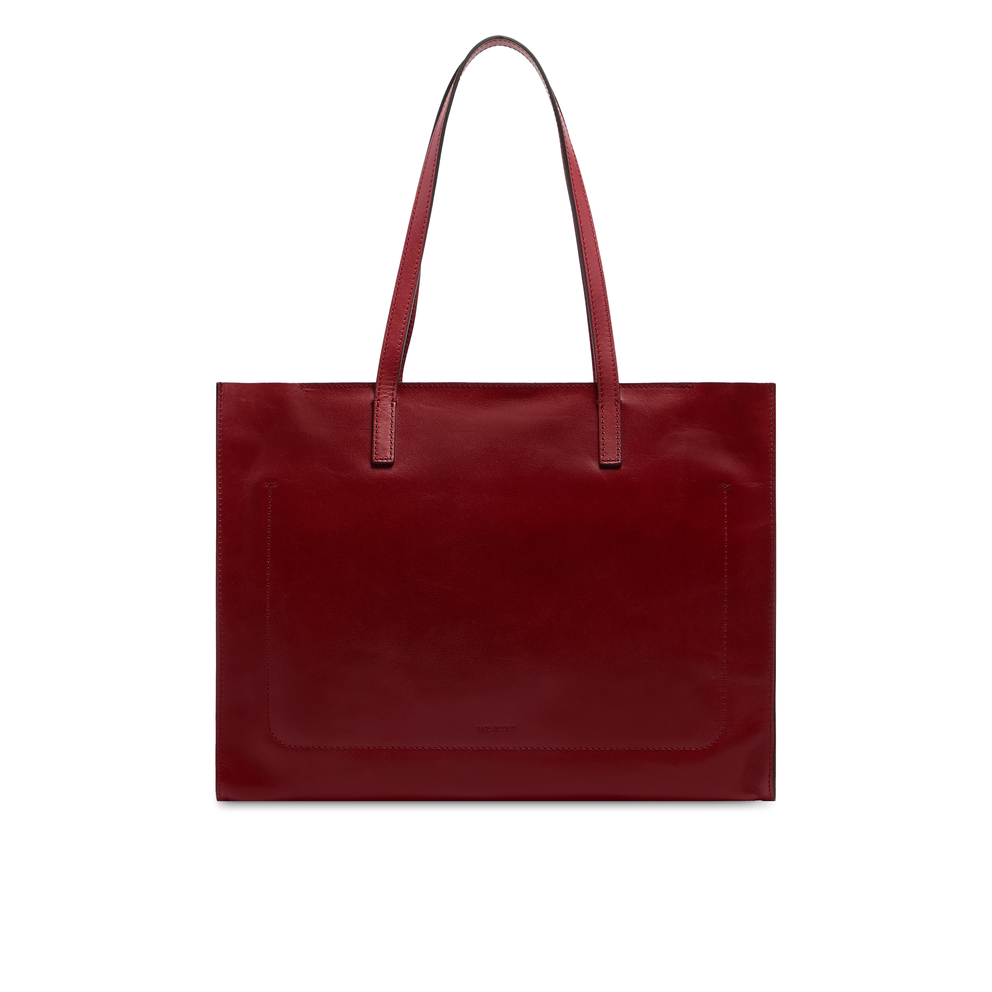 the-bridge-mirra-borsa-shopper-in-pelle-mattone-con-oro image 3