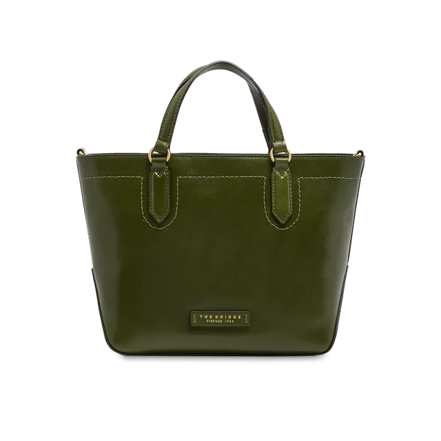the-bridge-larissa-borsa-a-mano-in-pelle-donna-verde-maggiorana-con-tracolla-rem image 1