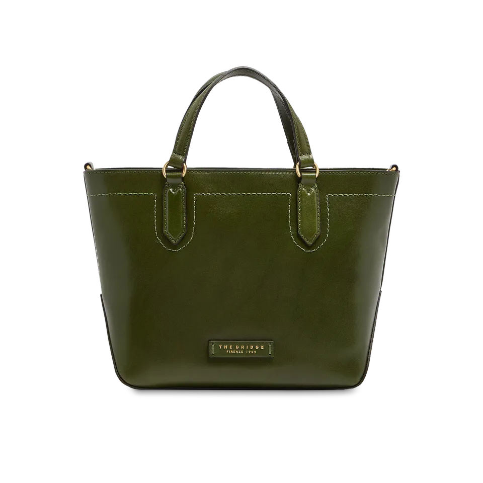 the-bridge-larissa-borsa-a-mano-in-pelle-donna-verde-maggiorana-con-tracolla-rem image 1