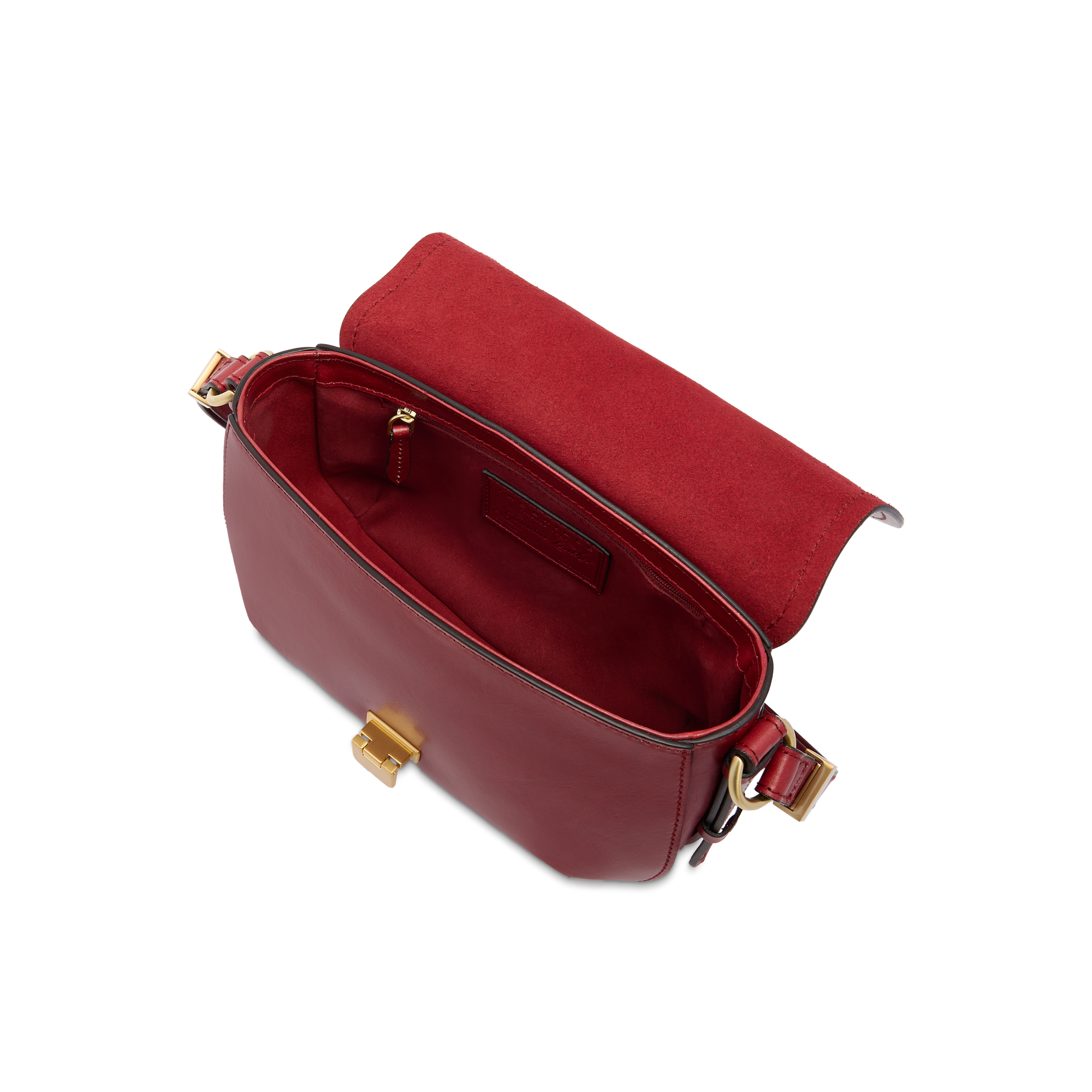 the-bridge-federica-borsa-tracolla-donna-in-pelle-bovina-mattone-oro image 4