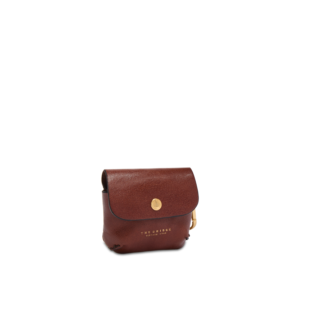 the-bridge-custodia-airpods-in-pelle-bovina-marrone-oro image 1