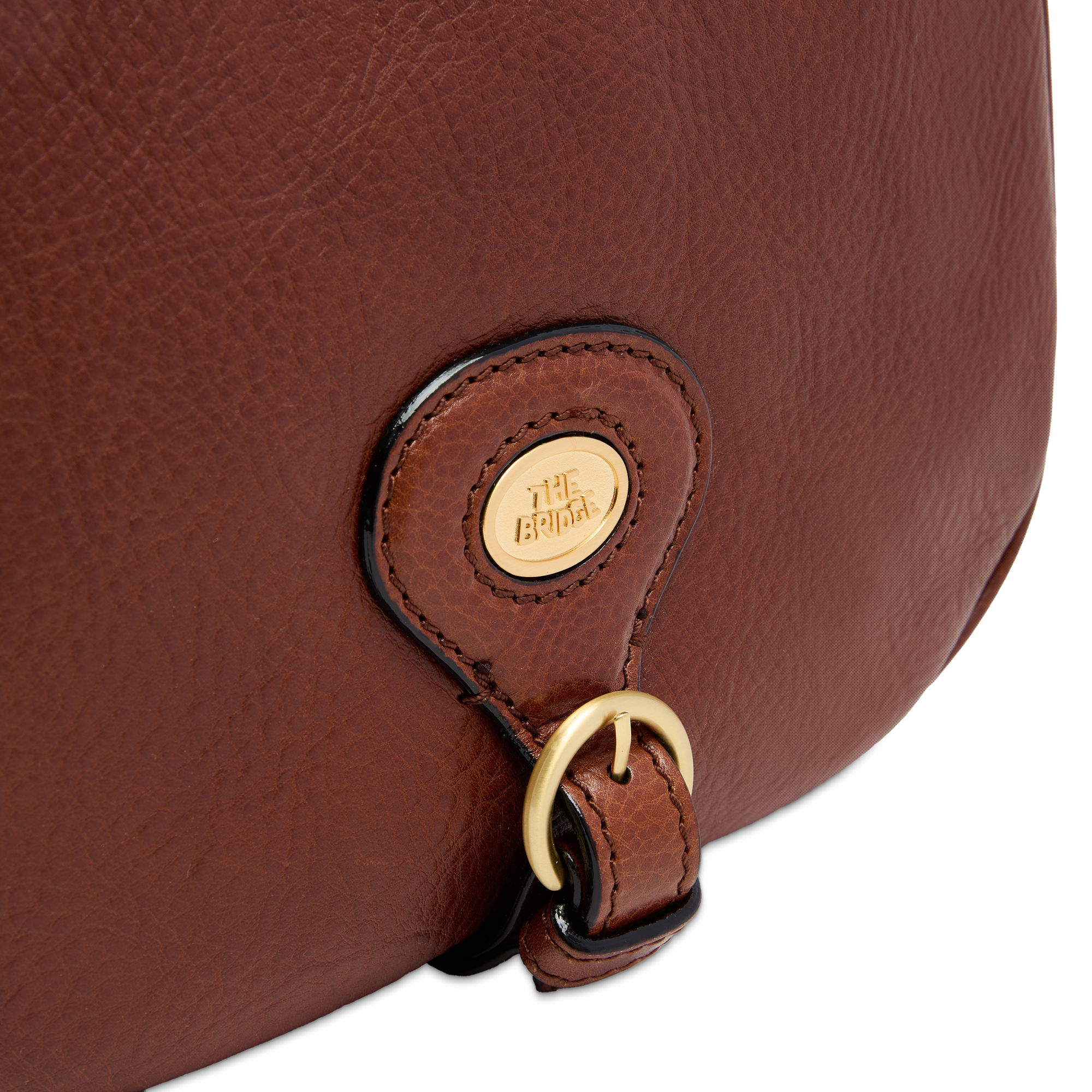 the-bridge-isadora-borsa-tracolla-in-pelle-marrone-con-oro image 5