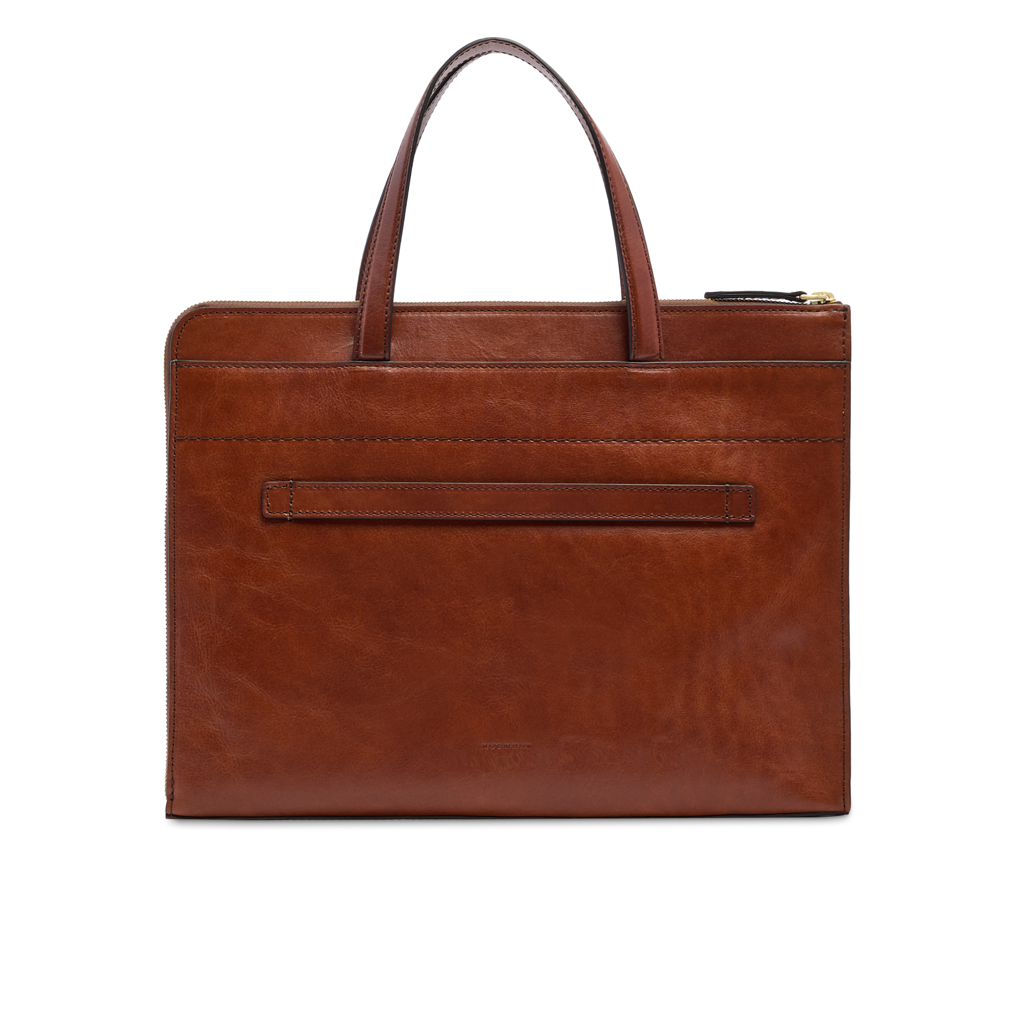 the-bridge-leila-cartella-in-pelle-donna-porta-pc-marrone-oro image 3