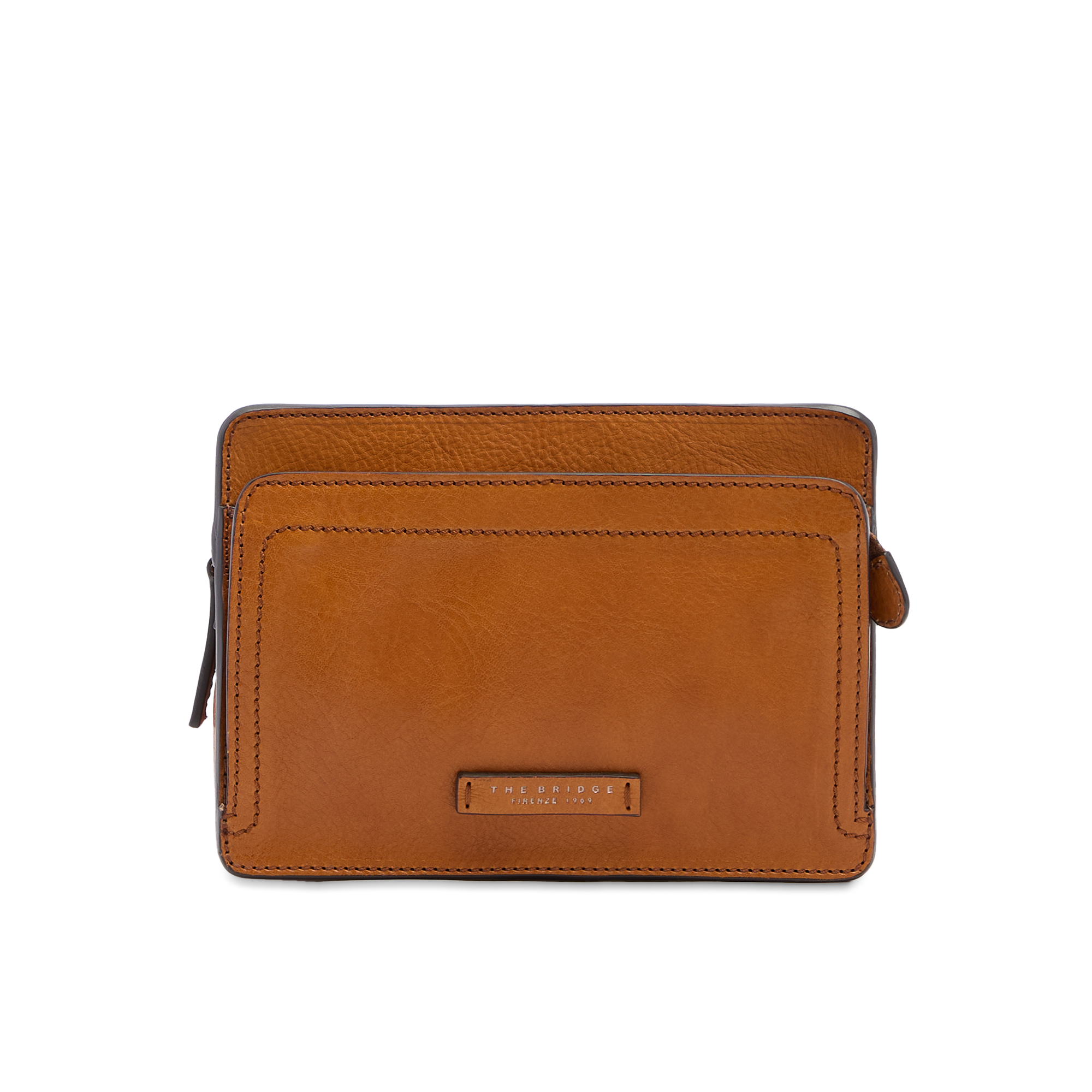the-bridge-leone-pochette-in-pelle-uomo-cognac-rutenio-scuro image 1