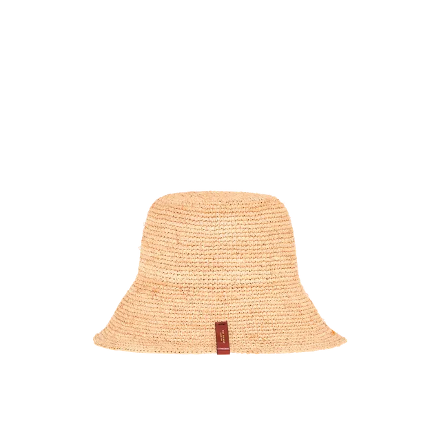 the-bridge-cappello-donna-in-paglia-naturale-con-dettaglio-pelle-oro image 1