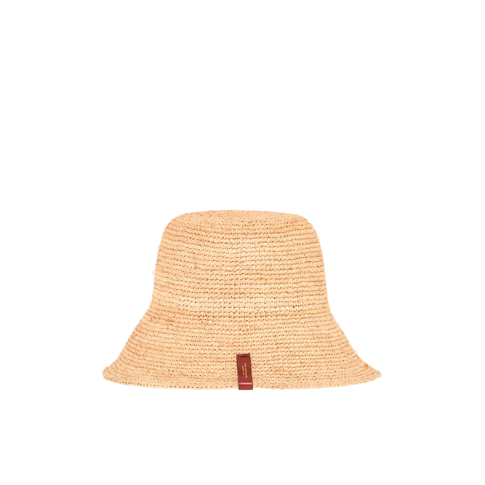 the-bridge-cappello-donna-in-paglia-naturale-con-dettaglio-pelle-oro image 1