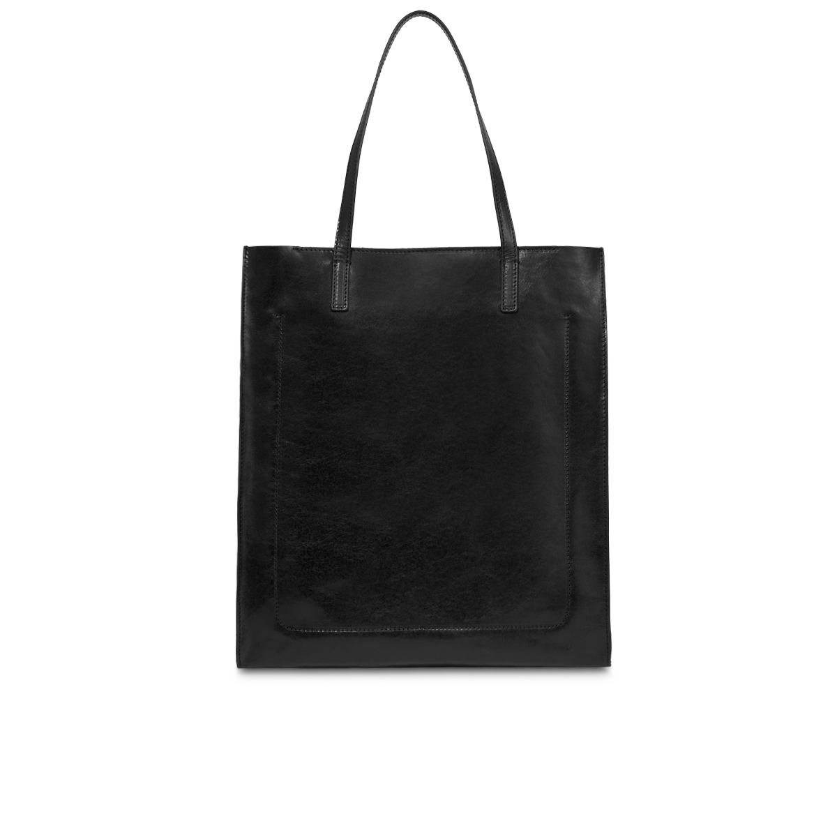 the-bridge-borsa-shopper-donna-in-pelle-mirra-nero-oro image 3