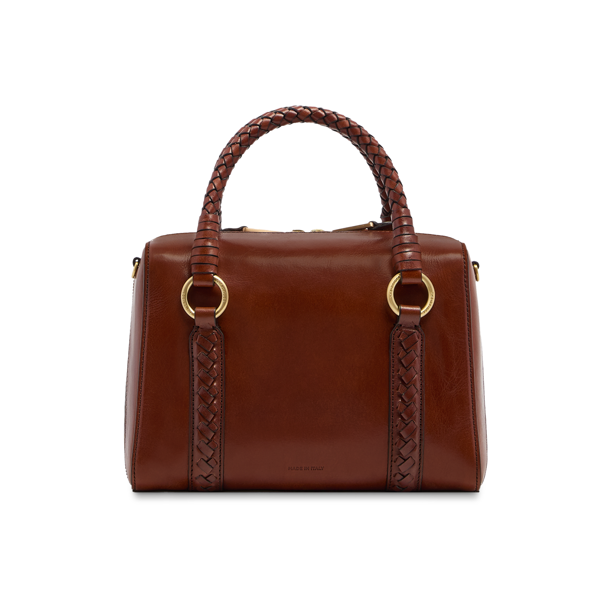 the-bridge-laura-wow-borsa-a-mano-in-pelle-marrone-oro-con-tracolla-removibile image 3