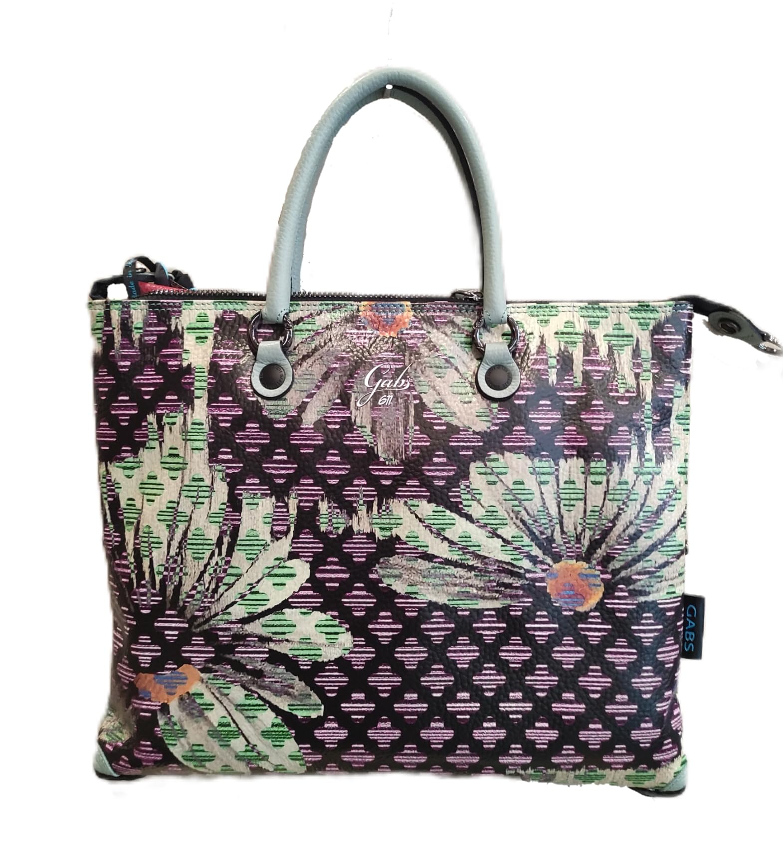 gabs-g3-plus-m-trip-borsa-convertibile-in-pelle-stampa-margherite-611 image 1